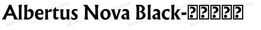 Albertus Nova Black字体转换